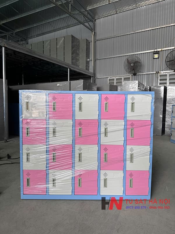 Tủ sắt tư trang mầm non 20 ngăn giá rẻ tại Hà Nội