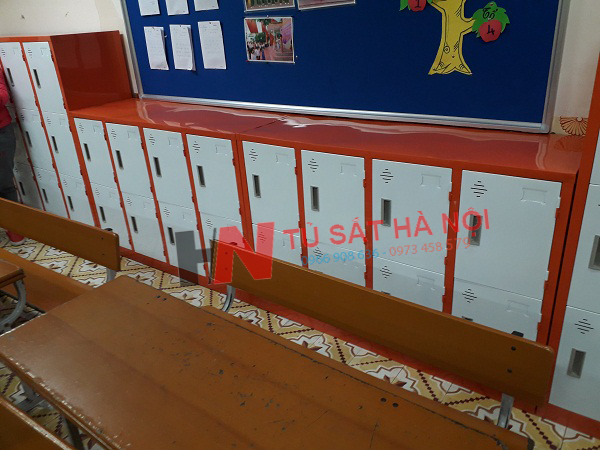 Tủ sắt 12 ngăn tại trường mầm non Ngọc Hà, Ba Đình Hà Nội 2