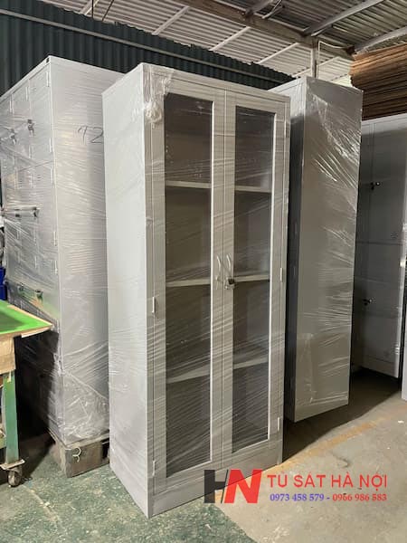 Tủ sắt hồ sơ 2 cánh kính giá gốc tận xưởng
