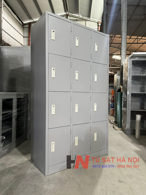 tủ sắt locker 12 ngăn 3 khoang