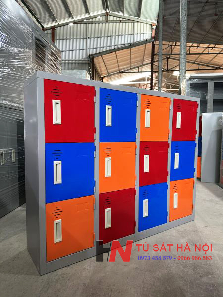 tủ sắt mầm non 12 ngăn